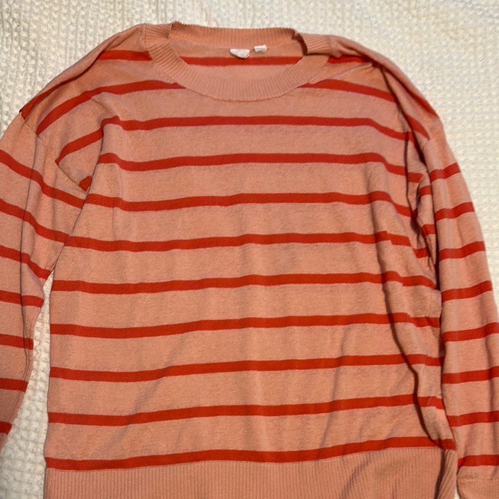 Striped Sweater - Red and Pink